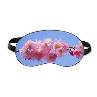 Imagem de Blue Sky Pink Beautiful Flowers Sleep Eye Shield Soft Night Blinfold Shade Cover