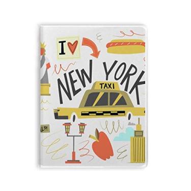Imagem de America New York City Liberty Illistration caderno capa de goma diário capa macia