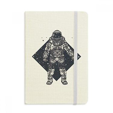 Imagem de Caderno de astronauta com estampa de arte do universo de estrelas oficial, capa dura de tecido, diário clássico