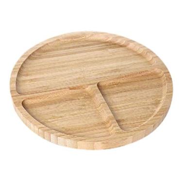 Imagem de Gamela Petisqueira Redonda Em Bambu 3 Divisões