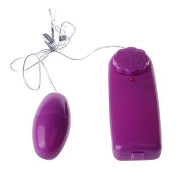 Imagem de Vibrador Mini Bullet Cápsula, com Vibração Potente Multivelocidade, com Controle, Cor Roxa