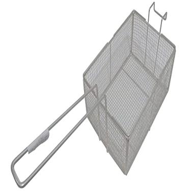 Imagem de Peneira Cesto Fritura Fritadeira Retangular Tela 24x17x10cm