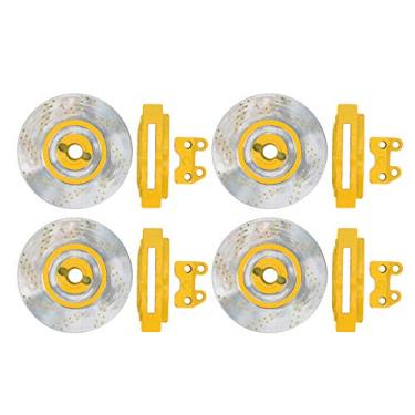 Imagem de Kit de disco de freio de metal RC, disco de freio de roda fácil de transportar para carro RC(amarelo)