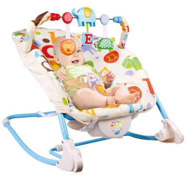 Imagem de Cadeira de Descanso Bebê Infantil Função Balanço Vibração Musical 0-18Kg - Baby Style
