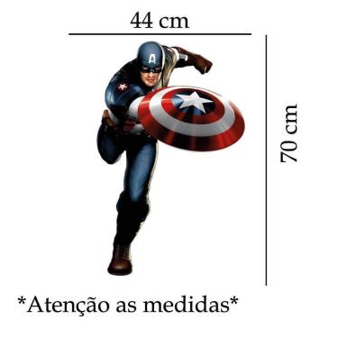 Imagem de Adesivo De Parede Capitão América Mod03