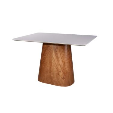 Imagem de Mesa de Jantar Retangular Maya 140 cm Base Mdf Laminado Off White