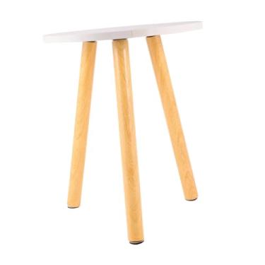 Imagem de Luxshiny mesa de chá mesa de madeira mesa de sofá mesinhas de cabeceira mesas laterais mesa redonda estilo nórdico mesa de café volta mesa de cabeceira Pequena mesa tabela