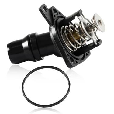 Imagem de FUSCH Conjunto de termostato de arrefecimento do motor compatível com Honda Accord 2.4L 2003-2007, elemento 2.4L, 2003-2011, substituição #: 19301-RAA-A02 19301RAAA02