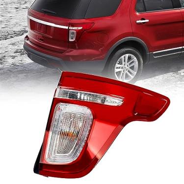 Imagem de VLINCAR Conjunto de luz traseira compatível com Ford Explorer 2011 2012 2013 2014 2015 Lanterna traseira polícia interceptor utilitário luz de freio lado direito do passageiro RH BB5Z13404C FO2800226