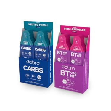 Imagem de Combo Dobro Carbs Gel + BT Nitrato Gel (Carbs Neutro Fresh com Cafeína + Pink Lemonade)