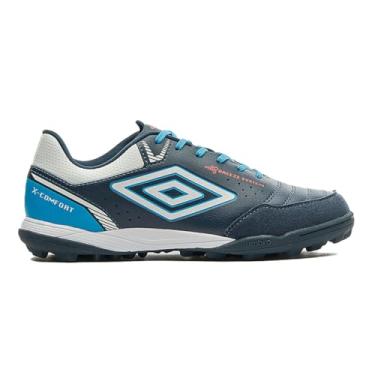 Imagem de Chuteira Umbro X-Confort Society Marinho e Branco