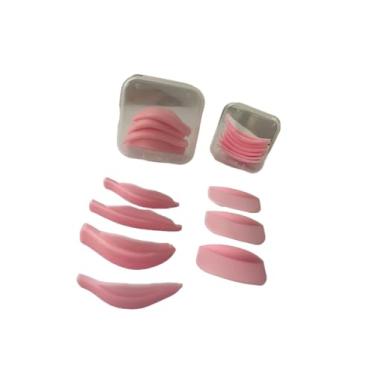 Imagem de Kit 7 pares Molde Almofada Pad Bobs Silicone Aderente Anatômico Reutilizável Lash Lifting Permanente Cílios