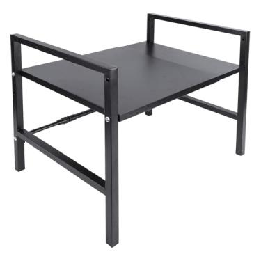 Imagem de Prateleira de Micro-ondas, Suporte de Micro-ondas Expansível Rack de Forno de Micro-ondas de 2 Camadas Com Altura Ajustável para Serviço Pesado Bancada de Cozinha Rack de