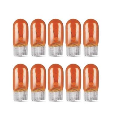 Imagem de 10X Lampada Pisca Lateral Vidro 12vW5W W2.1X9.5D T10 Laranja - HBL