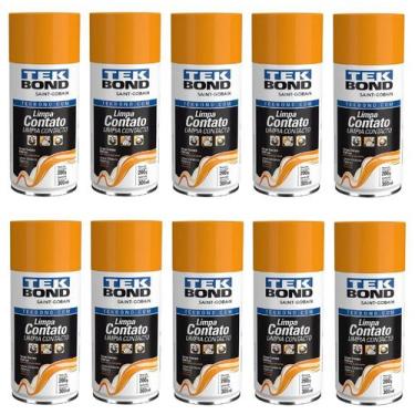 Imagem de 12 Limpa Contato Elétrico Eletrônico 300 Ml Lurificante - Tek Bond