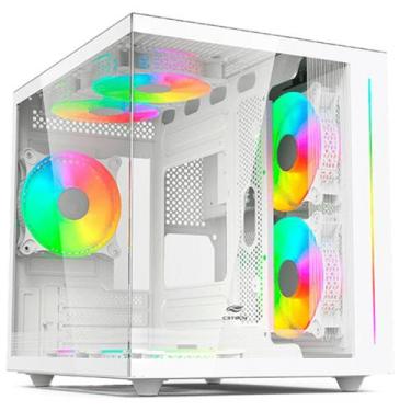 Imagem de Gabinete gamer aquário grande usb 3.0 tipo c para até 7 cooler fan aqu