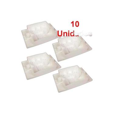 Imagem de Kit C/ 10 Caixa P/ Embutir Na Laje Painel Plafon Led 18 Watts - Plasle