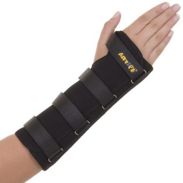 Imagem de Ortese Ampla Para Punho Em Neoprene Com Tala Preto - Artipé, Esquerdo 