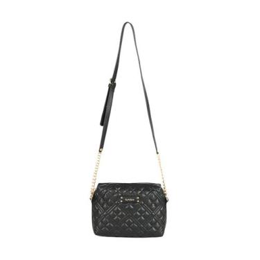 Imagem de  Bolsa Fashion GASH Preta Corrente Relevo BG72740