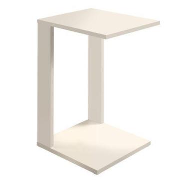 Imagem de Mesa de Canto Namur Branco MDF Decorativa Para Escritório - Colomi