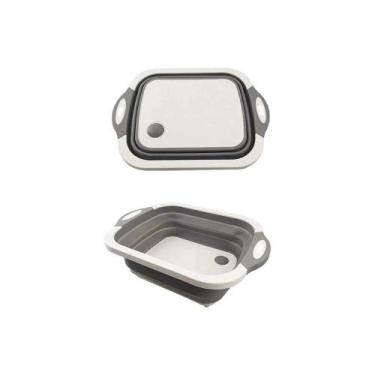 Imagem de Bacia Escorredor Silicone Retrátil Bandeja Dobrável 3 Em 1 - UD340 - 1