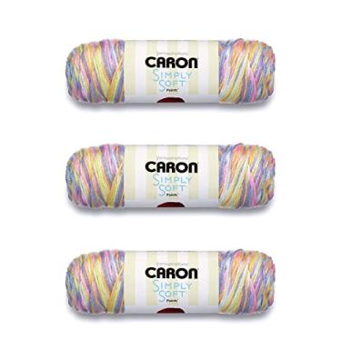 Imagem de Caron Simply Soft Yarn, tintas brilhantes para bebês, 3 unidades