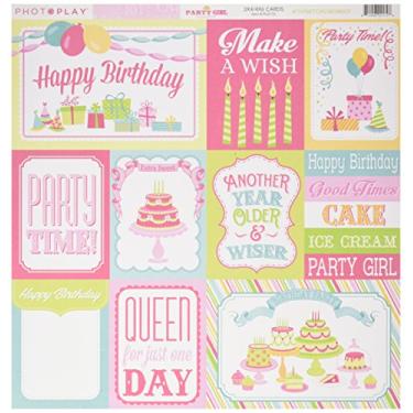 Imagem de Photo Play Paper PG2172 25 folhas de cartões de festa para meninas de festa em cartolina dupla face, 30,48 cm x 30,48 cm, multicolorido