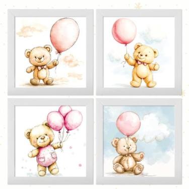 Imagem de Quadrinhos Decorativo para Quarto de Bebê Infantil Menino Menina Safar