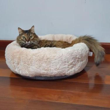 Imagem de Caminha Pet Redonda De Pelúcia Para Cachorros e Gatos Tamanho G - Lalu