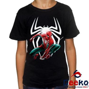 Imagem de Camiseta Infantil Homem-Aranha 100% Algodão Spiderman Homem Aranha Gee