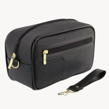 Imagem de Nécessaire Masculina / Feminina Porta Perfumes e Maquiagens PRETO LISO