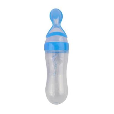 Imagem de Colher Silicone Dosadora 90 ML - Art Baby,  AZUL