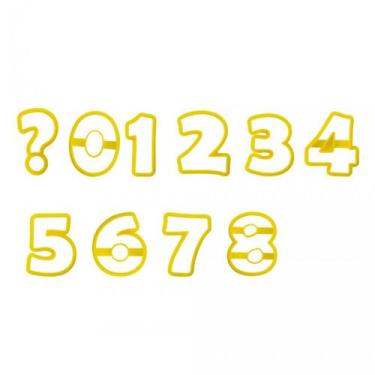 Imagem de Kit 10 Cortadores Números 8,5cm para Massas Bluestar - BLUE STAR