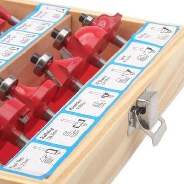 Imagem de Jogo De Fresas Tupia C/15 Pçs 8mm C/ Maleta. - siga tools