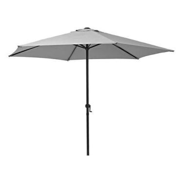 Imagem de Ombrelone Central Vienna Hexa Cinza Importado 230x260 Cm - Nattural Im