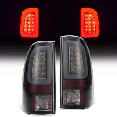 Imagem de HECASA Par de luzes traseiras de LED compatível com Ford F250 F350 F450 F550 2008-2016 Super Duty substituição para FO2800208 FO2801208 lâmpada traseira com barra de tubo LED LH e RH - Lente fumê