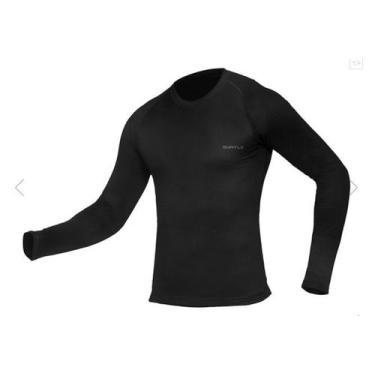 Imagem de Curtlo blusa segunda pele masculina ml tskin frio, P, Preto