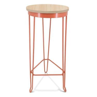 Imagem de Banqueta Alta Banco Guatemala Estilo Industrial - Cobre/Jade - Genus M