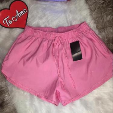 Imagem de short tactel feminino casual  saida de praia corrida shorts  academia 