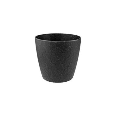 Imagem de Vaso plantas colmeia decorativo flores G Preto - EVO