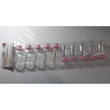 Imagem de Mini Galao 45 Ml Com Tampa Rosa Bebe C 10 Unid - Poliplas