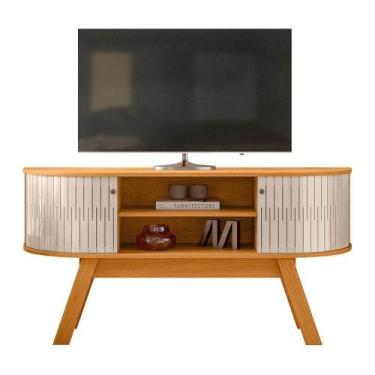 Imagem de Rack Bancada Atlanta Cinamomo Off White - Madetec - MADETEC MOVEIS