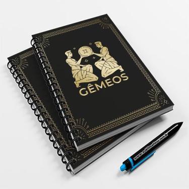 Imagem de Caderno Universitário 96fls Signo Gêmeos - Premium