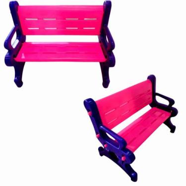 Imagem de Banco Plástico Resistente Junior 2 Lugares-Banco Pequeno Para Meninos 