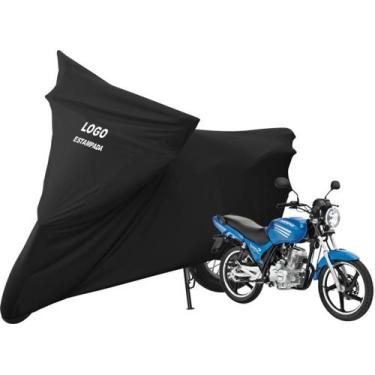 Imagem de Capa Para Proteger Moto DafraSpeed Sob Medida Com Logo - Mz, Preta