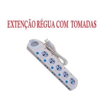 Imagem de Extensao Filtro D Linha Regua 16 Tomada Voltimetro Universal - EMB ECO
