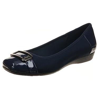 Imagem de Anne Klein Tênis feminino Ulivera Flex Fit texturizado, Azul marino, 35