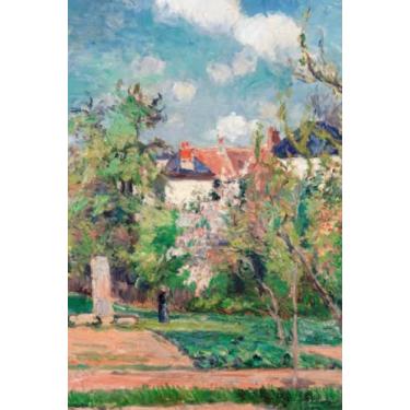 Imagem de Camille Pissarro The Garden in the sun, Pontoise (1876), 120 Pages, 6” x 9” Lined Paper Journal/Diary/Notebook, Hardcover: Ideal for journaling, ... for Art Lovers, Adults, College Students