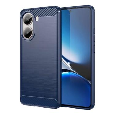 Imagem de Capas Compatível com Xiaomi Poco X7 Pro,Resistente a riscos,Anti-impressão digital e proteção contra quedas.Botão de pressão flexível Proteção completa -Blue