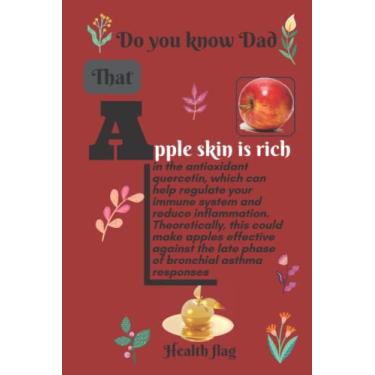 Imagem de Apple skin is rich in the antioxidant quercetin, which can help regulate your immune system and reduce inflammation. Theoretically, this could make ... responses: Gift Journal for Dad, brown color